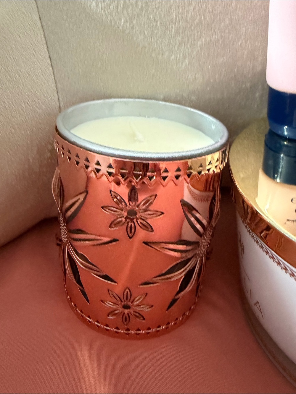 NWT-Bundle w/Lollia Bath Salts, Rose Gold Candle & Cosmetic Bags, Lotions, etc - Picture 2 of 8